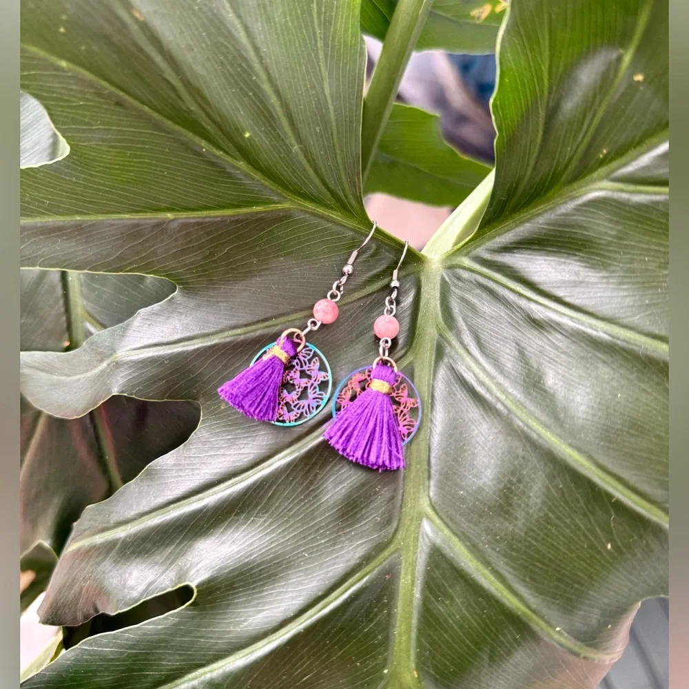 Rhodochrosite Earrings